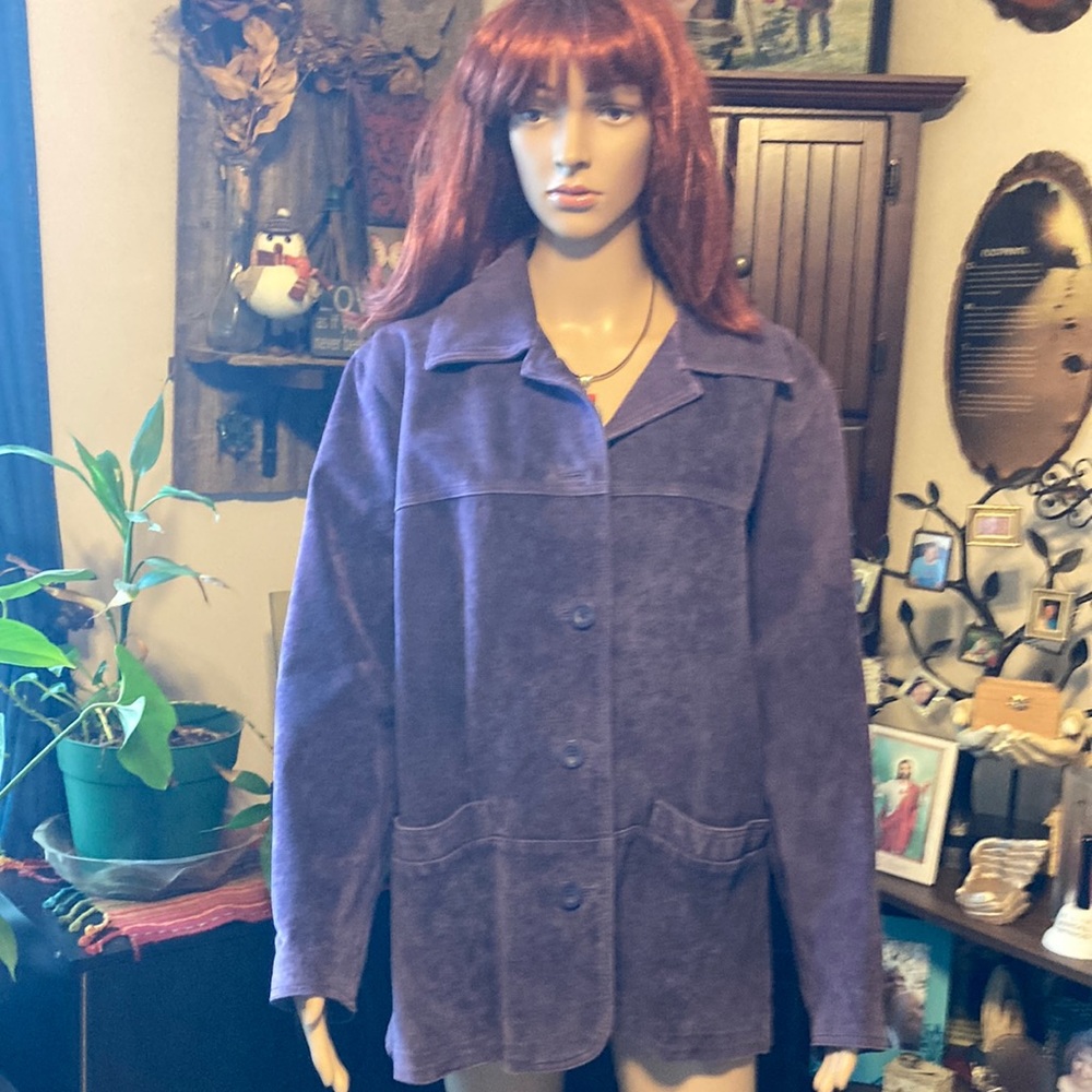 Leather coat size LP